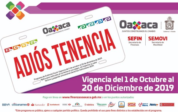 Continúan los descuentos vehiculares en Oaxaca: Semovi