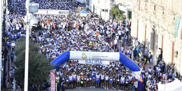 Disfrutan miles de chihuahuenses fiesta deportiva con la 4ª Carrera Unidos con Valor