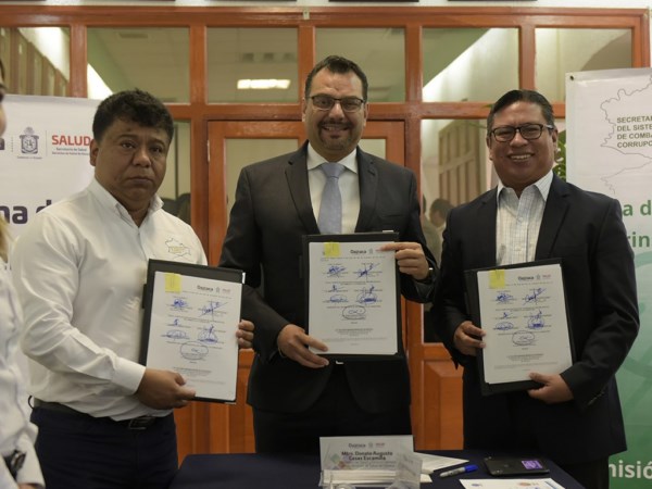 Firma SSO convenio de combate a la corrupción