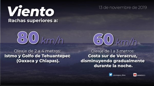 Se mantendrá ambiente frío en el norte, noreste y oriente de México con posible caída de lluvia engelante o aguanieve en tres estados
