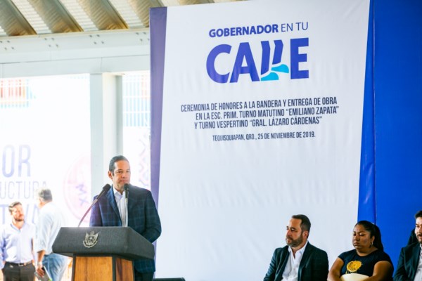Entrega Gobernador infraestructura a la comunidad educativa de Tequisquiapan