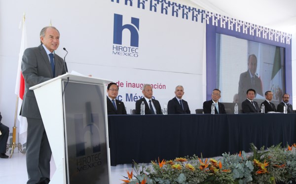 Inaugura JM Carreras nueva planta de HIROTEC en SLP por 1 mil mdp