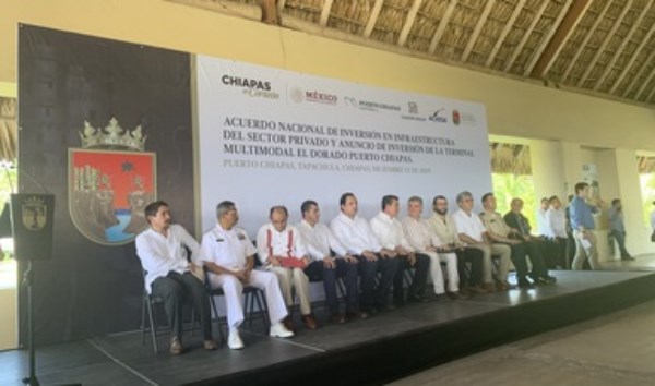Inician obras de la Terminal Multimodal El Dorado Puerto Chiapas con inversión privada superior a 5 mil  mdp
