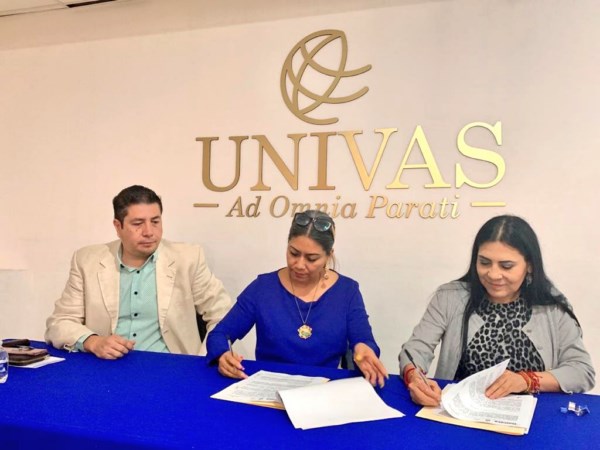 Suscribe IOAM y Univas convenio de colaboración