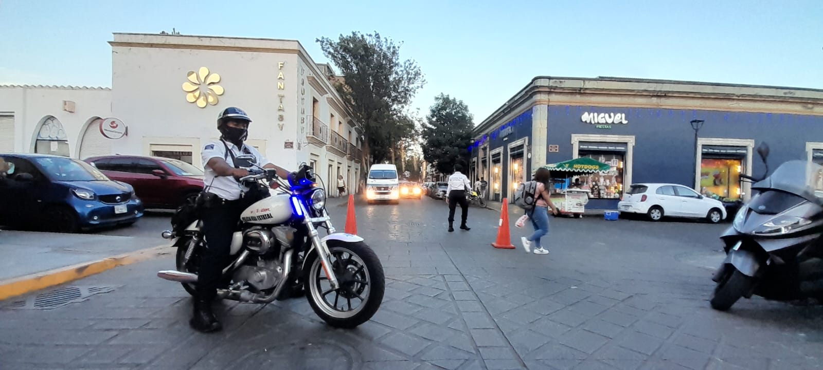 Con Operativo Vial de Semana Santa dan seguridad  a viandantes en el Centro Histórico