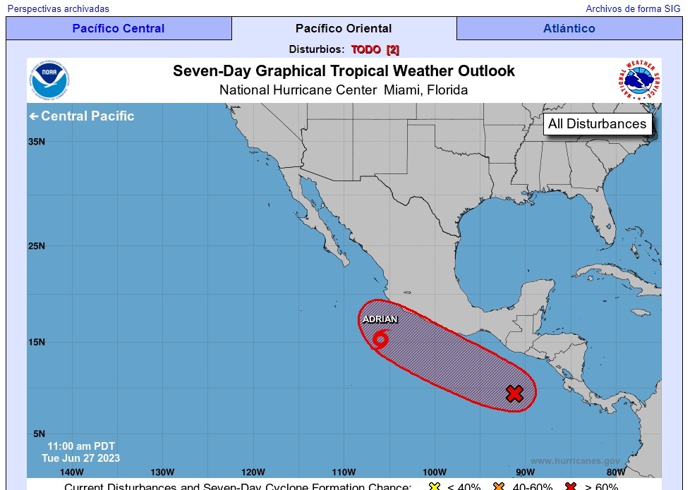 Llama Protección Civil a la población a  tomar precauciones por la Onda Tropical 8