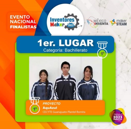 Estudiantes del plantel Romita, presentaron un proyecto para eficientar el uso del agua.