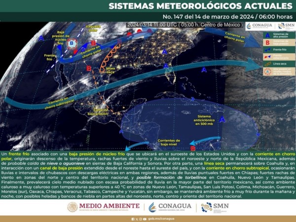 Se esperan chubascos en distintos puntos de Oaxaca para este jueves
