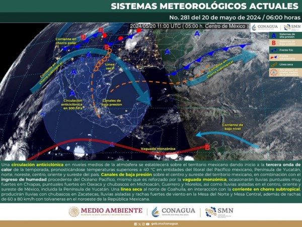 Inicia la tercera ola de calor, se esperan temperaturas de 35 a 40 grados