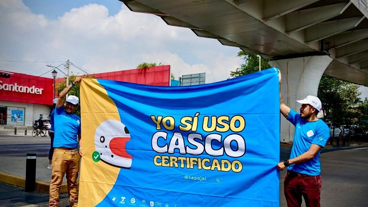 Arranca campaña para concientizar a motociclistas sobre uso de casco certificado