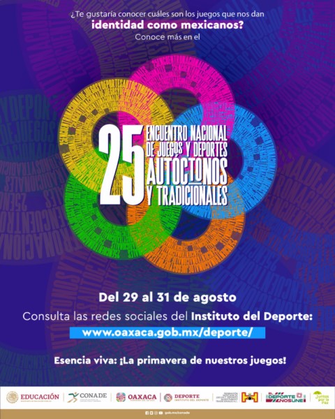 Oaxaca lista para recibir el XXV Encuentro Nacional de Juegos y Deportes Autóctonos y Tradicionales 2024