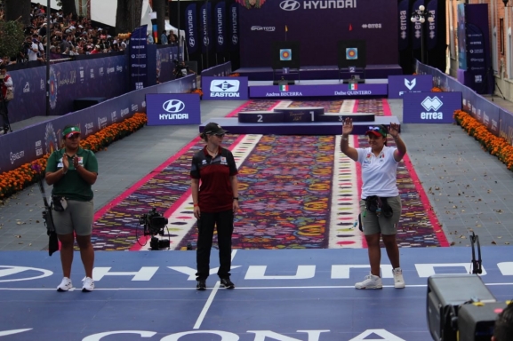 Revalida Dafne Quintero el bronce en la final de las Copas del Mundo de Tiro con Arco