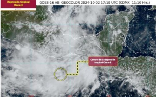 En monitoreo 130 municipios de Oaxaca por depresión tropical Once-E
