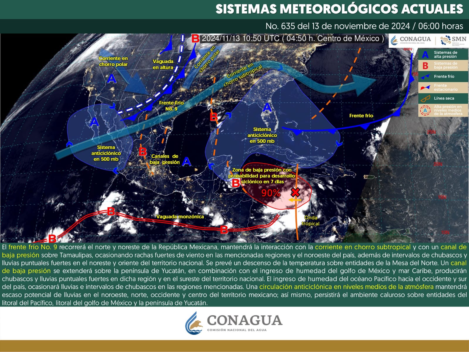 Para este miércoles se prevé poca probabilidad de lluvias para Oaxaca