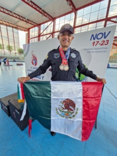 Suma Sergio Aldape dos medallas en los XI Juegos Latinoamericanos de Policías y Bomberos