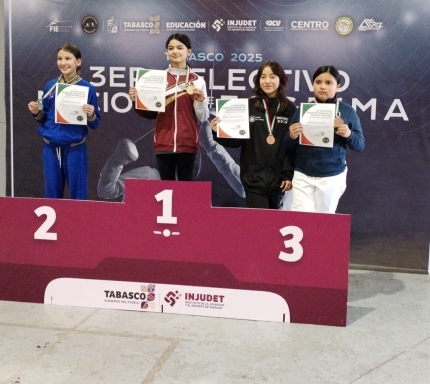 Con plata y bronce concluye Coahuila el selectivo nacional de esgrima 2025