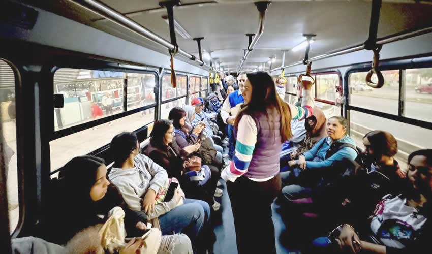 TERE JIMÉNEZ REALIZA SUPERVISIÓN DE RUTAS DE TRANSPORTE PÚBLICO