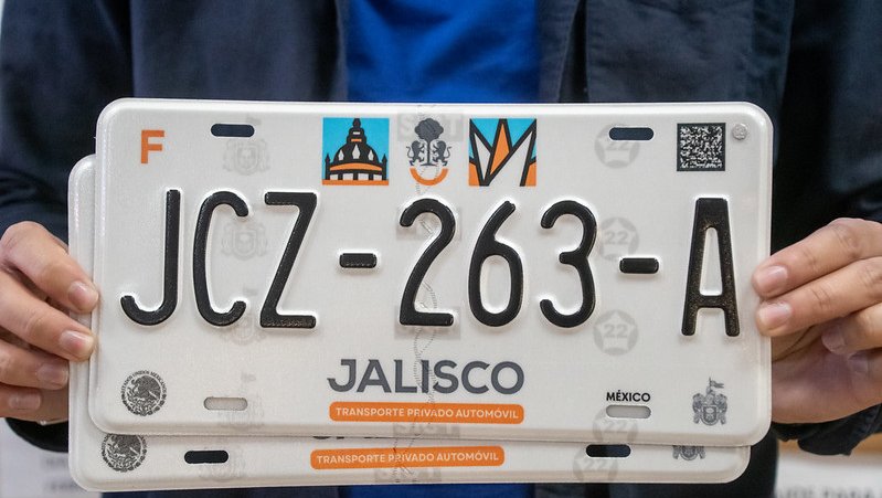 Tiene Jalisco nuevas placas vehiculares