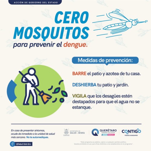 Secretaría de Salud lleva a cabo vigilancia epidemiológica del dengue en el estado