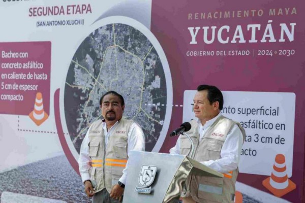 Gobierno del Estado mejora calles en el sur de Mérida