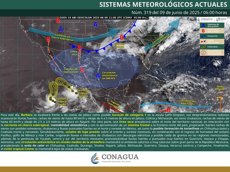 Continuarán lluvias de intensidad variable en la mayor parte de Oaxaca