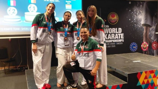 ATLETAS POTOSINAS DESTACAN EN MUNDIAL DE KARATE EN SUECIA