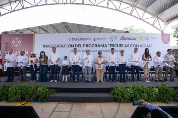 Inicia programa «Escuelas con Agua» para garantizar agua limpia en primarias de Yucatán