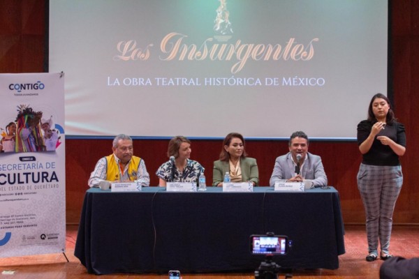 Por primera vez Los insurgentes se presentará en lengua de señas mexicana en Querétaro