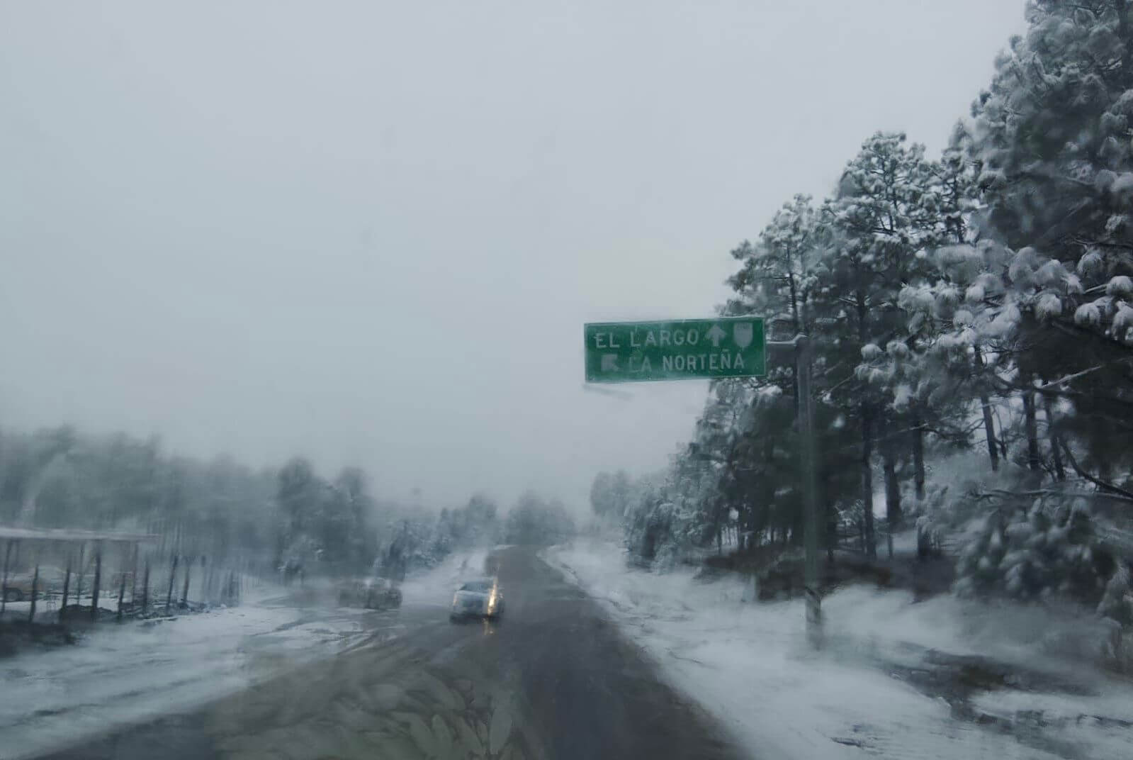 Registra Protección Civil presencia de nieve en tres municipios del estado