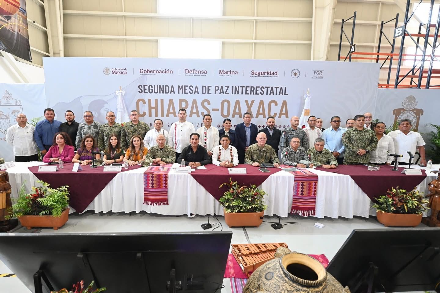 Eduardo Ramírez y Salomón Jara fortalecen la seguridad y conectividad entre Chiapas y Oaxaca