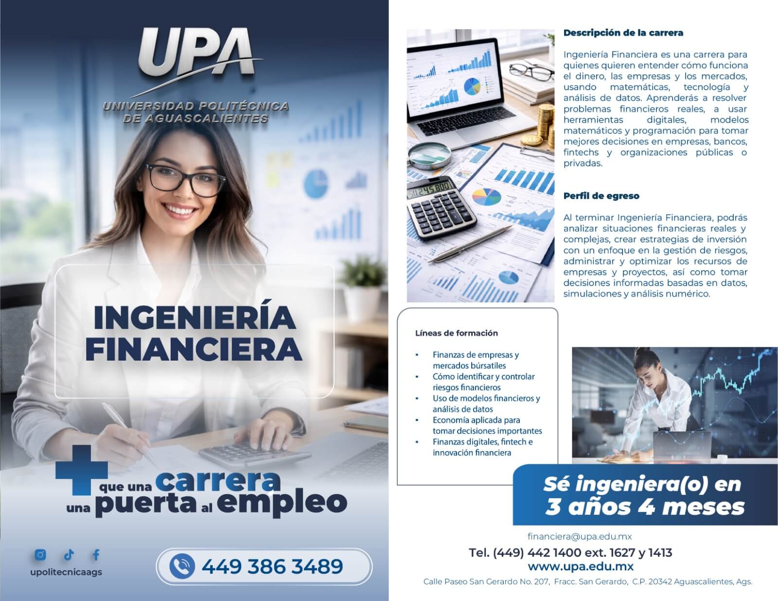 UNIVERSIDAD POLITÉCNICA DE AGUASCALIENTES LANZA NUEVA CARRERA PARA FORMAR ESPECIALISTAS EN FINANZAS Y NEGOCIOS