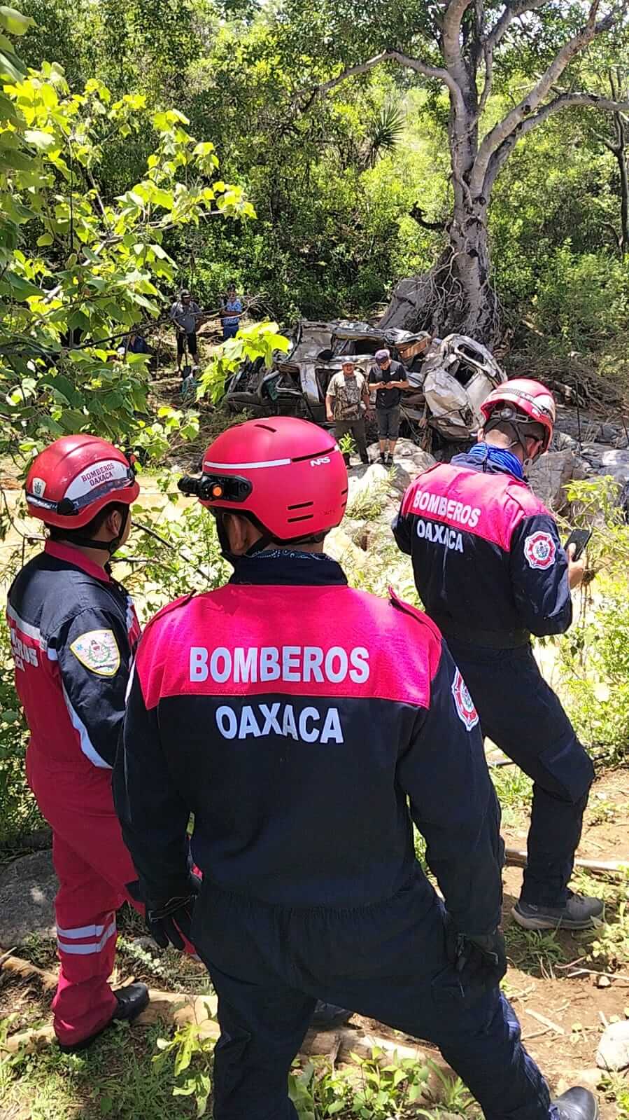 Mediante operativo aéreo, Bomberos de Oaxaca buscan a persona desaparecida en San Luis Amatlán