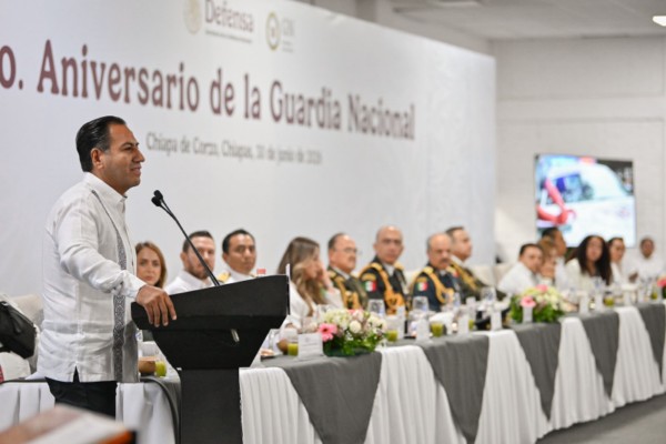 Eduardo Ramírez reconoce labor y compromiso de la Guardia Nacional en su séptimo aniversario
