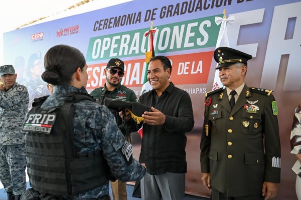 Eduardo Ramírez fortalece la profesionalización de la Fuerza de Reacción Inmediata Pakal