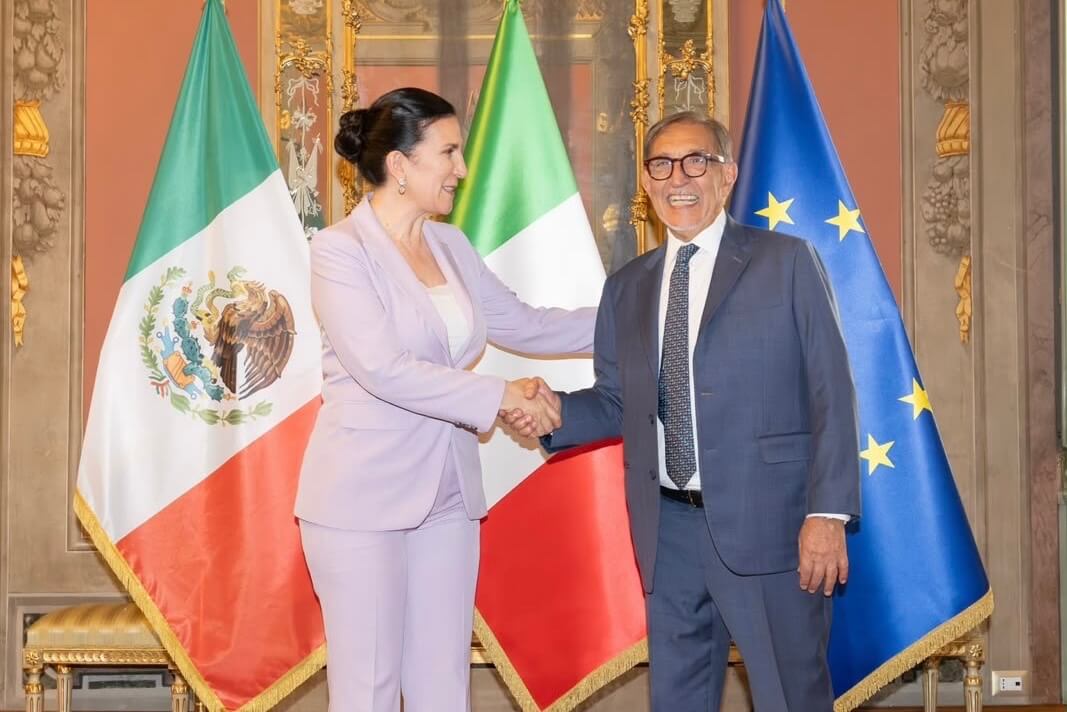 Kenia López Rabadán reconoce ante el Presidente del Senado italiano el liderazgo de Giorgia Meloni y la importancia de la paridad en la vida pública