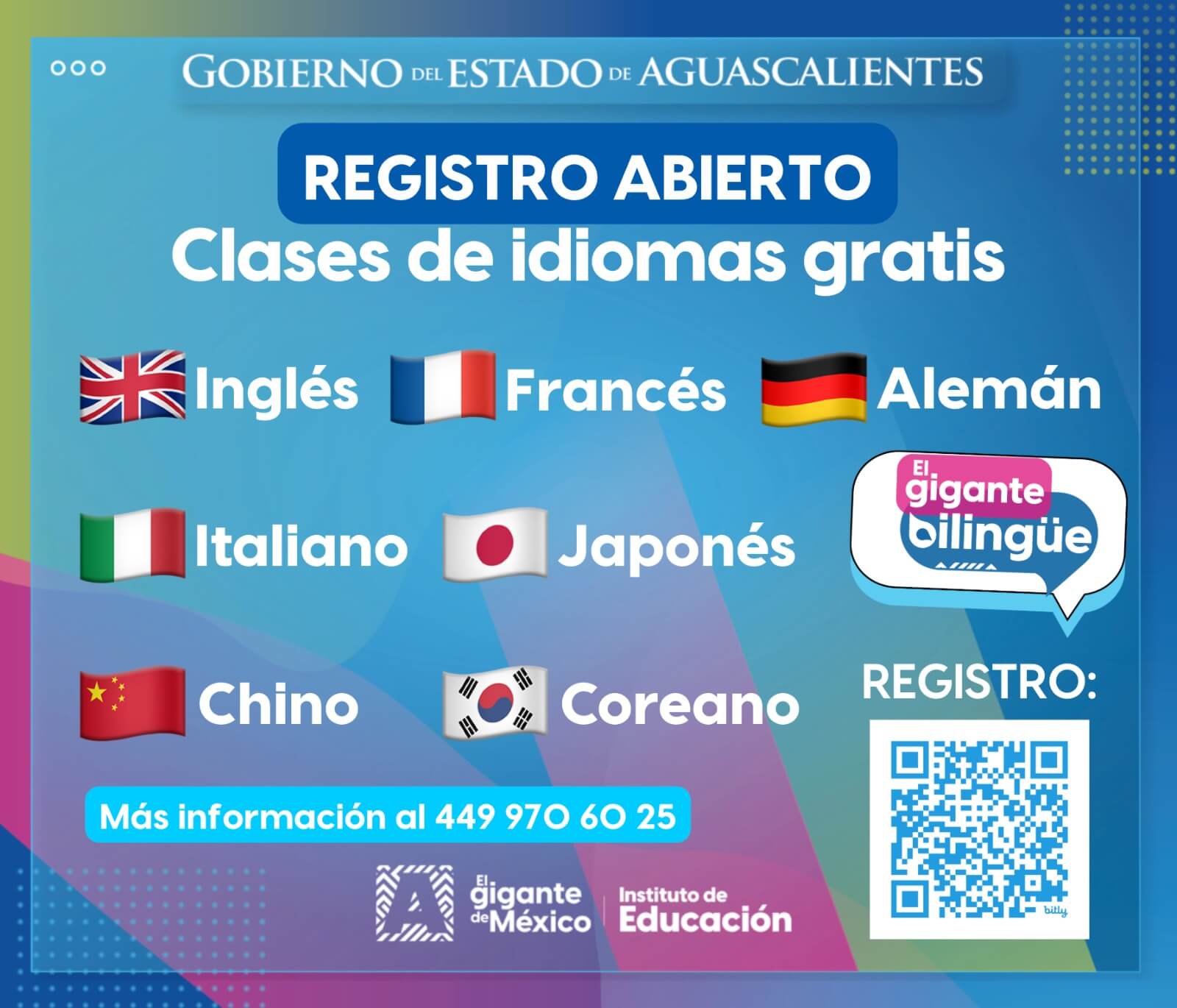 EN AGUASCALIENTES, APRENDER UN SEGUNDO IDIOMA GRATIS ES POSIBLE, INSCRÍBETE HOY