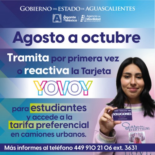 ¡PAGA SOLO LA MITAD EN EL CAMIÓN! ABREN REGISTRO PARA OBTENER LA TARJETA YOVOY ESTUDIANTES