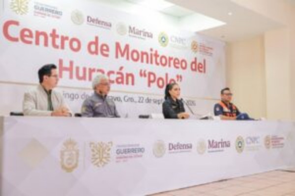 Guerrero mantiene monitoreo y acciones preventivas por el huracán Polo: Evelyn Salgado
