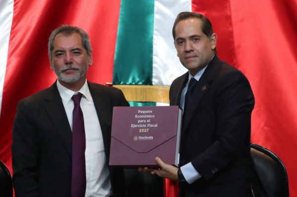 Recibe Cámara de Diputados de la SHCP el Paquete Económico 2027