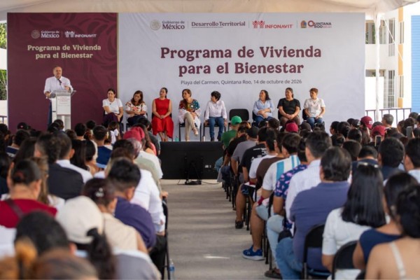 INFONAVIT ENTREGA VIVIENDAS DEL BIENESTAR A DERECHOHABIENTES DE QUINTANA ROO