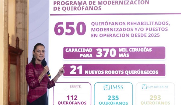 Llevamos 2 años trabajando intensamente, el objetivo es tener el mejor sistema de salud; se tienen 34 hospitales nuevos: presidenta