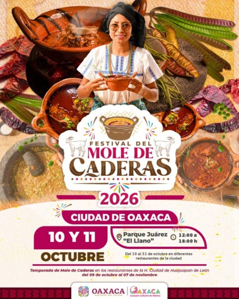 El sabor de la Mixteca llega a la ciudad de Oaxaca con el Festival del Mole de Caderas