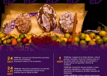 habrá exposición de pan pintado a mano; se podrá visitar altares tradicionales en diferentes casas de la comunidad y habrá concurso de comparsas con premiación a los tres primeros lugares.