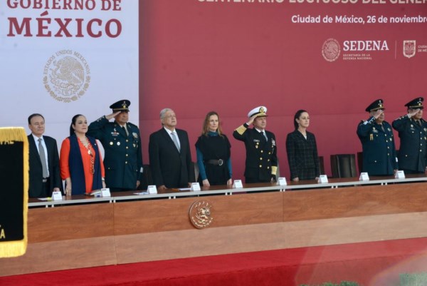 aportación del General, quien actuó con métodos de paz,