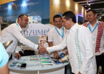 “De norte a sur, Quintana Roo deslumbra en esta importante feria turística internacional con sus espectaculares bellezas”,