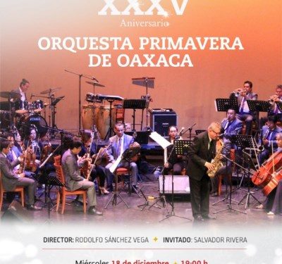 -la fundación de la Orquesta Primavera de Oaxaca (OPO) con un concierto