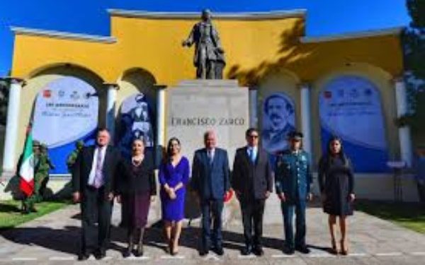 conmemoración del 190 Aniversario de Francisco Zarco Mateos,