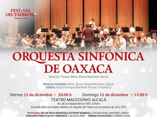 Fin de semana con la Orquesta Sinfónica de Oaxaca: Seculta