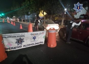Implementa Policía Vial Estatal Operativo Alcoholímetro en el Estado