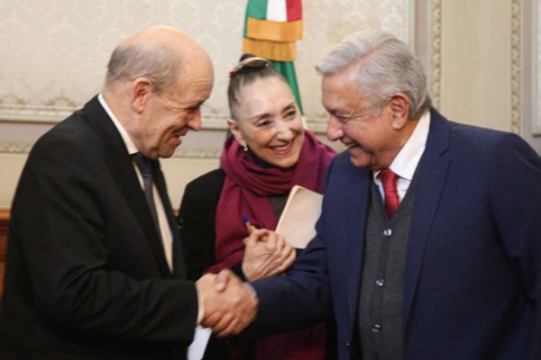López Obrador recibió en Palacio Nacional al ministro para Europa y Asuntos Exteriores de Francia,